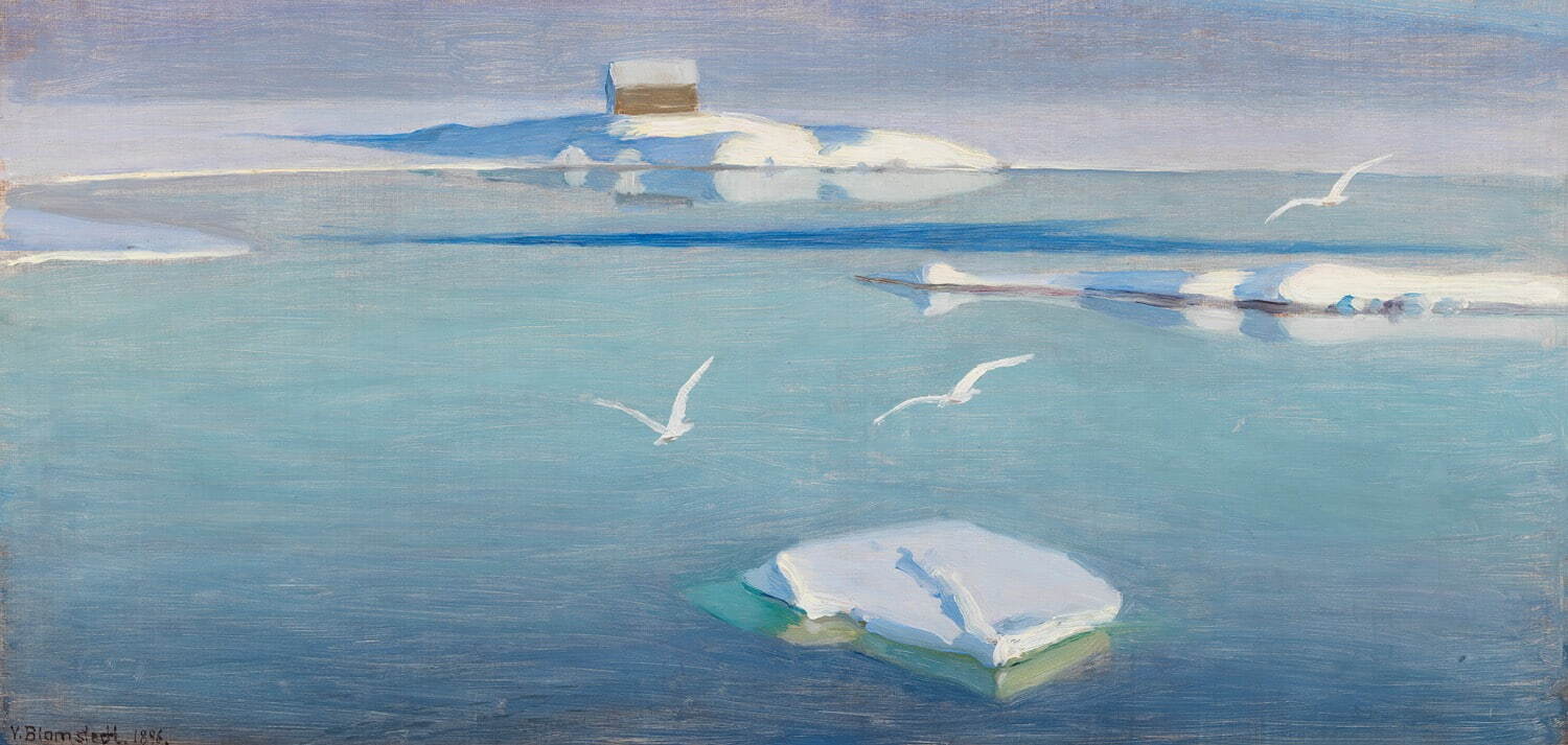 ヴァイノ・ブロムステット 《冬の日》 1896年
フィンランド国立アテネウム美術館 Photo: Finlands Nationalgalleri / Hannu Pakarinen