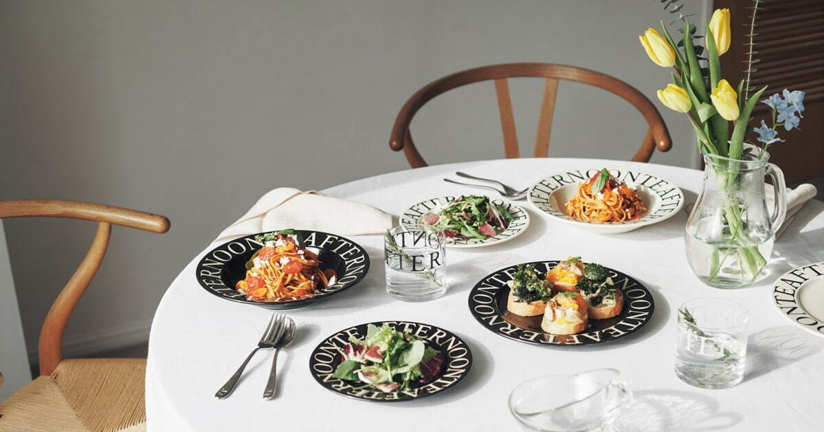 アフタヌーンティー・リビングのテーブルウェア、“クラシックロゴ”配した美濃焼マグ＆パスタ皿など｜写真3