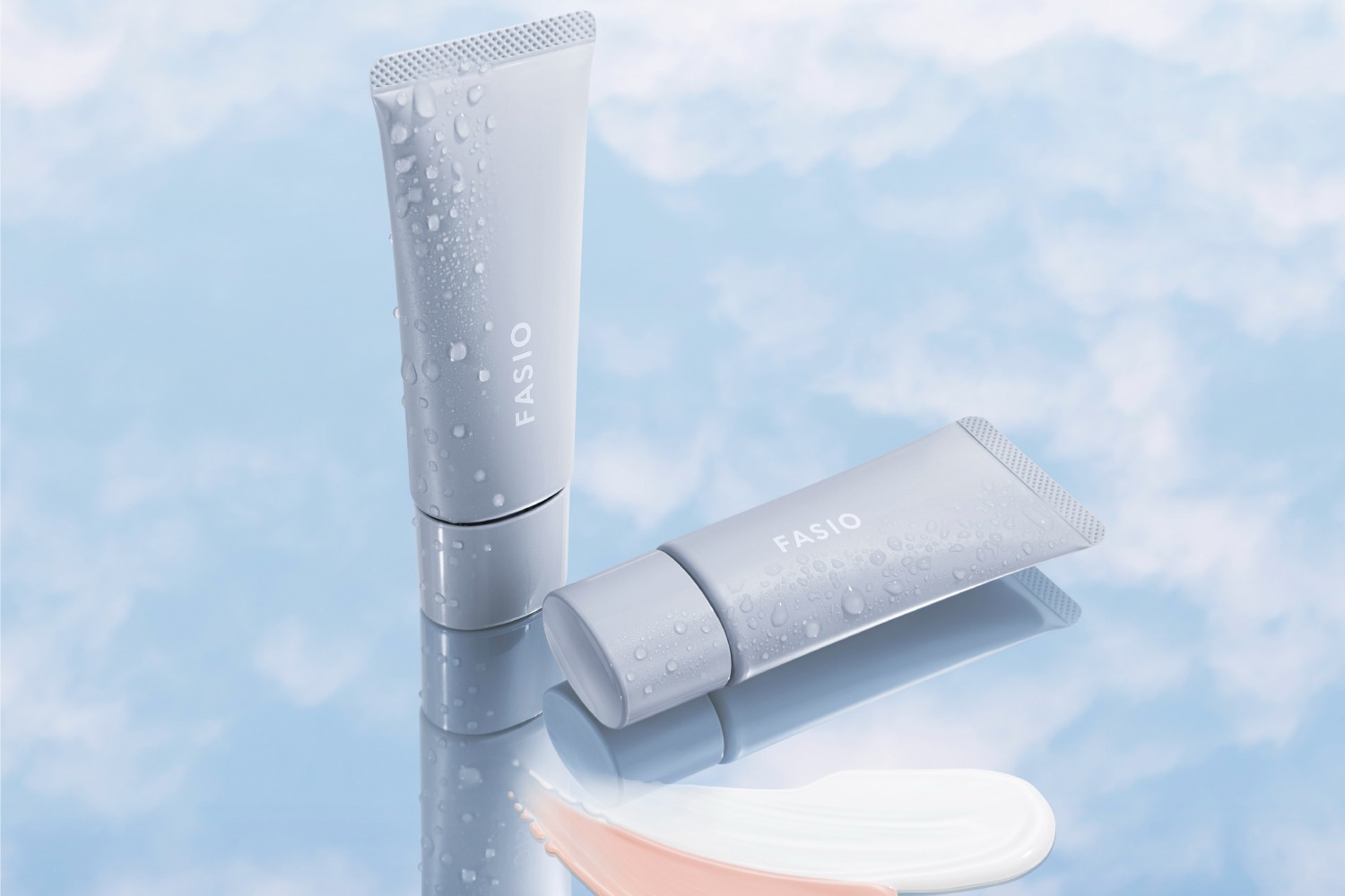 UVケア｜ファシオ24年夏UVケア“化粧くずれ＆ヨレを防ぐ”UVトーンアップ下地、明るいツヤ肌をキープ