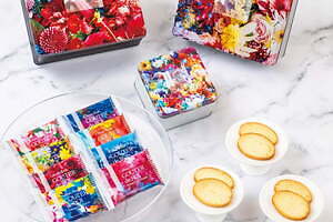 ガトーフェスタ ハラダ×蜷川実花“フラワー”柄の限定缶、人気ラスク「グーテ・デ・ロワ」詰め合わせ