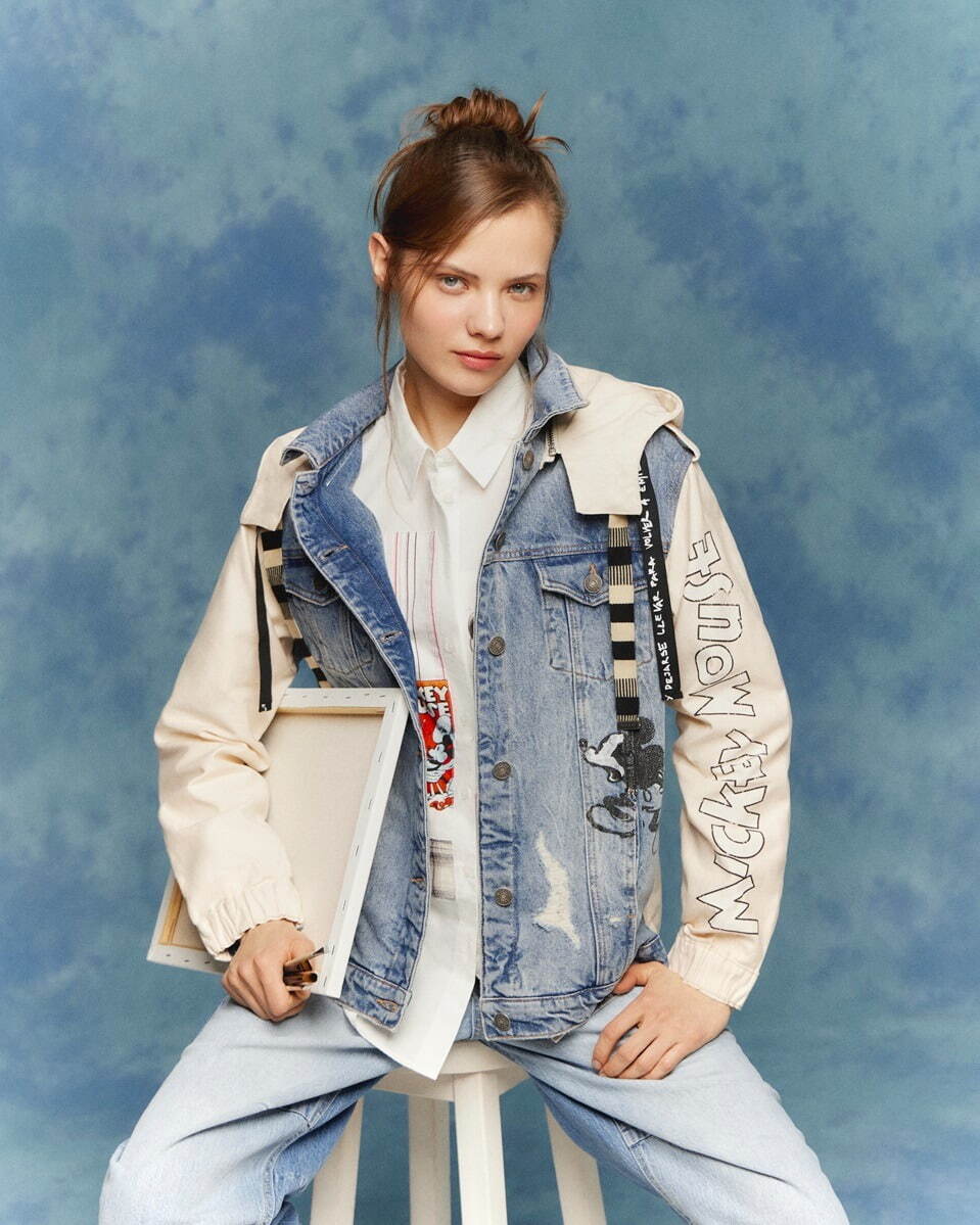 刺繍入りデニムジャケット Desigual（DESIGUAL デシグアル
