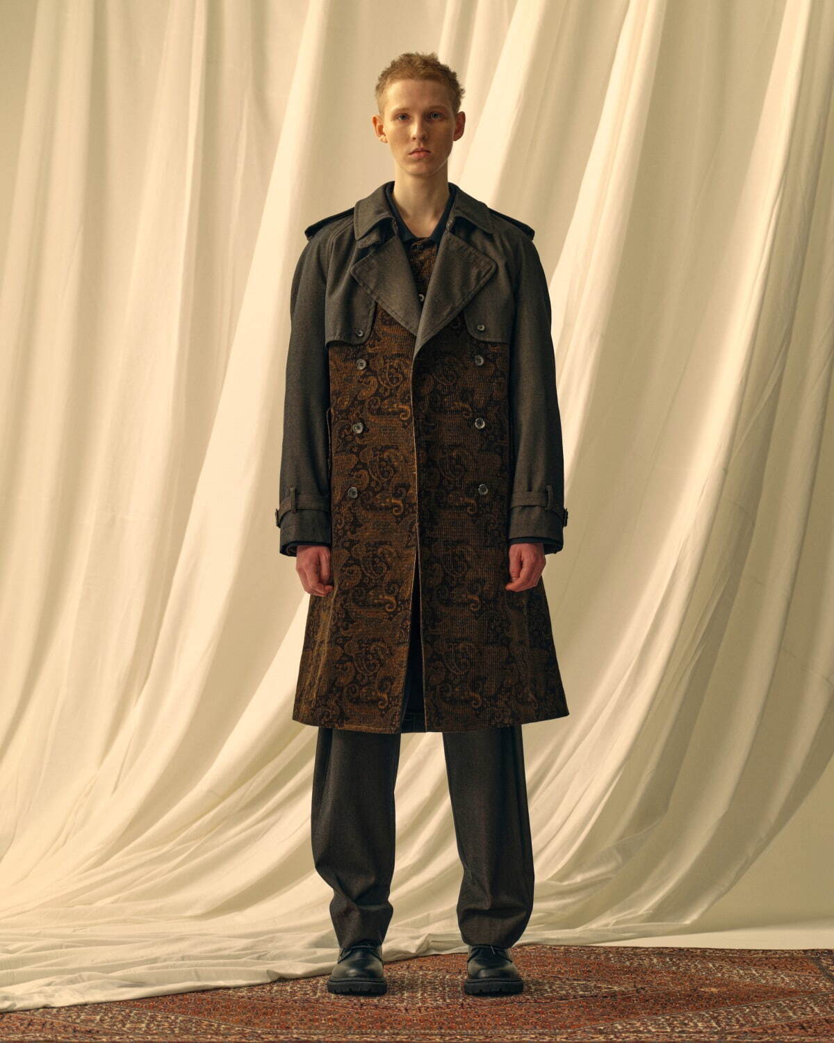 マヒト モトヨシ 2024-25年秋冬｜male トレンチコート