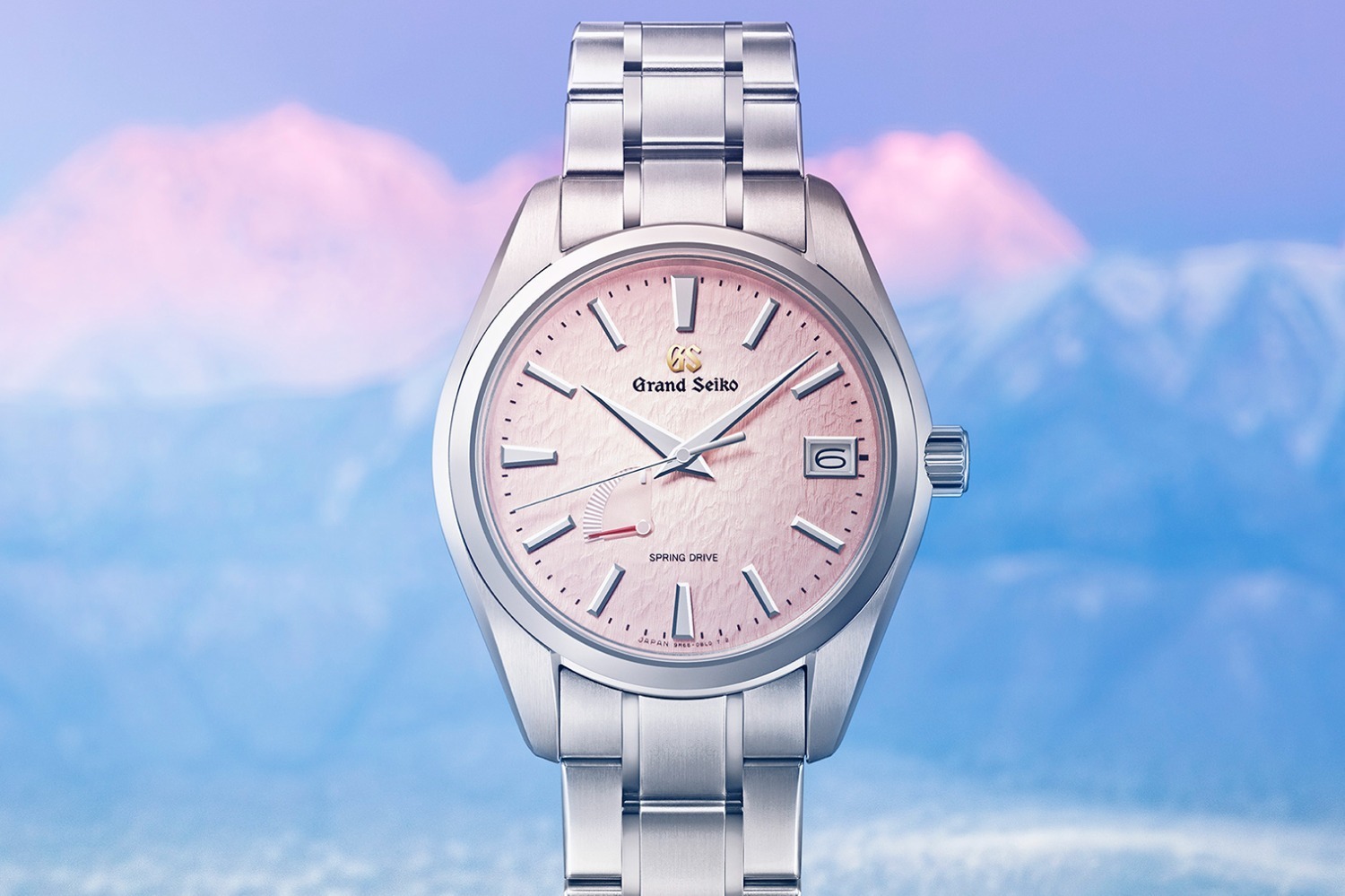 グランドセイコー限定腕時計、“朝焼けを映す雪面”イメージの淡いピンクダイヤル