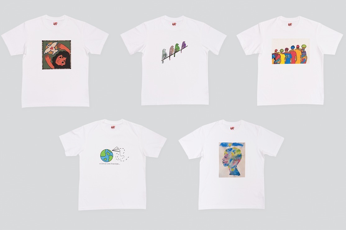 地球モチーフ｜ユニクロ“ハートの紙飛行機やカラフルな鳥”など描いたアートTシャツ全5種、全国のUTme!で