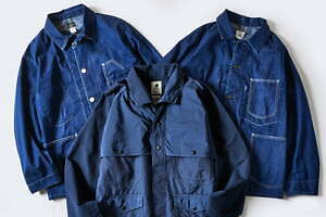 ポストオーバーオールズの限定ワークジャケット“ネイビー＆ディープウォッシュデニム”、中目黒の旗艦店で