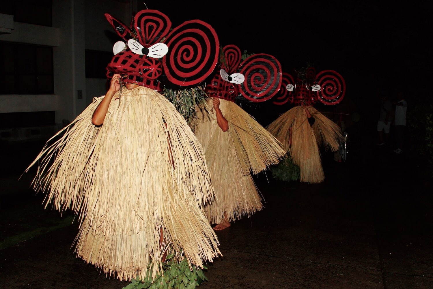八朔太鼓踊りのメンドン　鹿児島県三島村
写真提供：国立民族学博物館