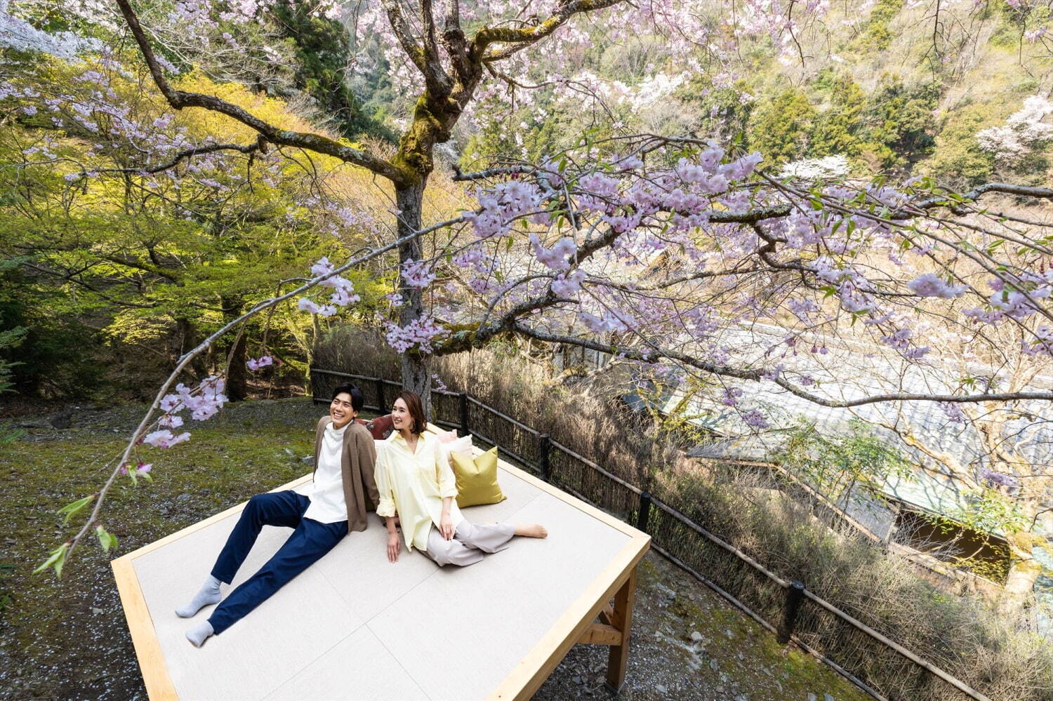 星のや京都の“お花見”滞在プラン - 貸し切りテラスや屋形舟から眺める桜の花、花見膳やライトアップも｜写真2