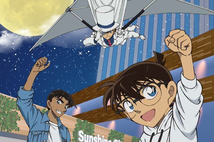 池袋サンシャインシティ「名探偵コナン 銀光の天空都市」展望台や水族館でコラボイベント、限定グッズも