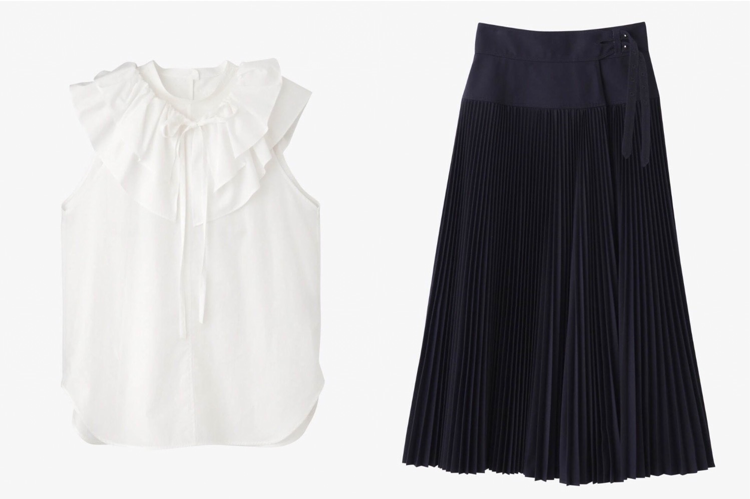 イレーヴ“フリル華やぐ”ノースリーブブラウスやプリーツスカート、パリ発「ブリエンヌ」とコラボ