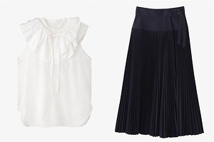 イレーヴ“フリル華やぐ”ノースリーブブラウスやプリーツスカート、パリ発「ブリエンヌ」とコラボ