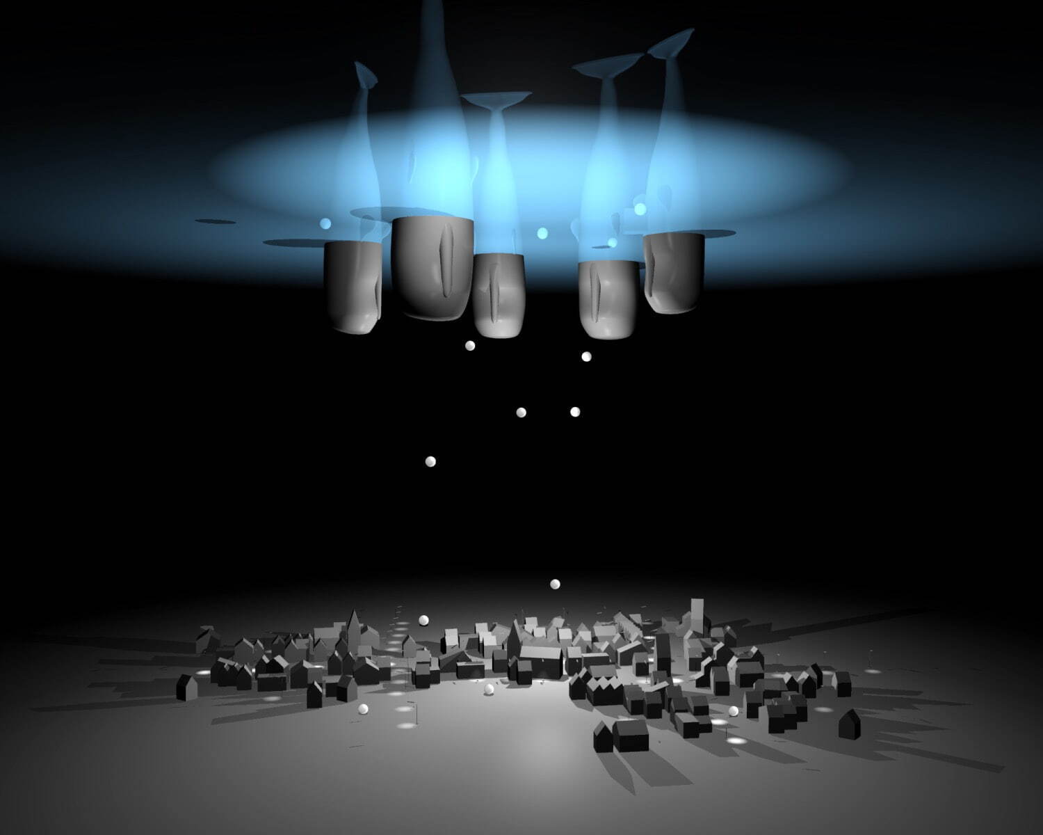 イヴ・ネッツハマー 《反復するものが主体化する(プロジェクトA)》 2007年
ヴェネツィア・ビエンナーレ、スイス館での展示映像より
©Yves Netzhammer