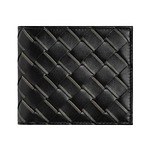 ボッテガ・ヴェネタ24年春夏ウィメンズ・メンズウォレット、“ブラウン×イエロー”の編み上げレザー財布｜写真4