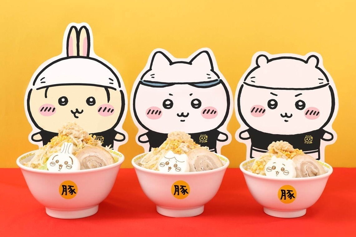 どんぶり｜「ちいかわラーメン 豚」名古屋パルコに限定オープン、ハチワレやうさぎのボリューム満点ラーメン＆グッズ