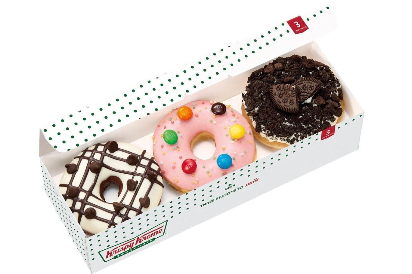 クリスピー・クリーム・ドーナツ×ハーシーズ・オレオ・エム＆エムズ、ポップなチョコ尽くしドーナツ