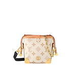 海外限定品【LV】ナノノエ 2WAY バッグ ドローストリング ルイ・ヴィトンのミニバッグ「ノエ パース・LV チャーム」ドロー
