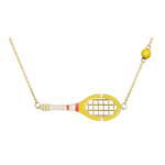 アリータ“テニスラケット＆ゴルフクラブ”モチーフのネックレス、華やかなイエローゴールドチャームで｜写真1