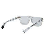 ダブレット×ブランのサングラス、レンズにテンプルを直接打ちつけたスクエアウェリントンタイプ｜写真6