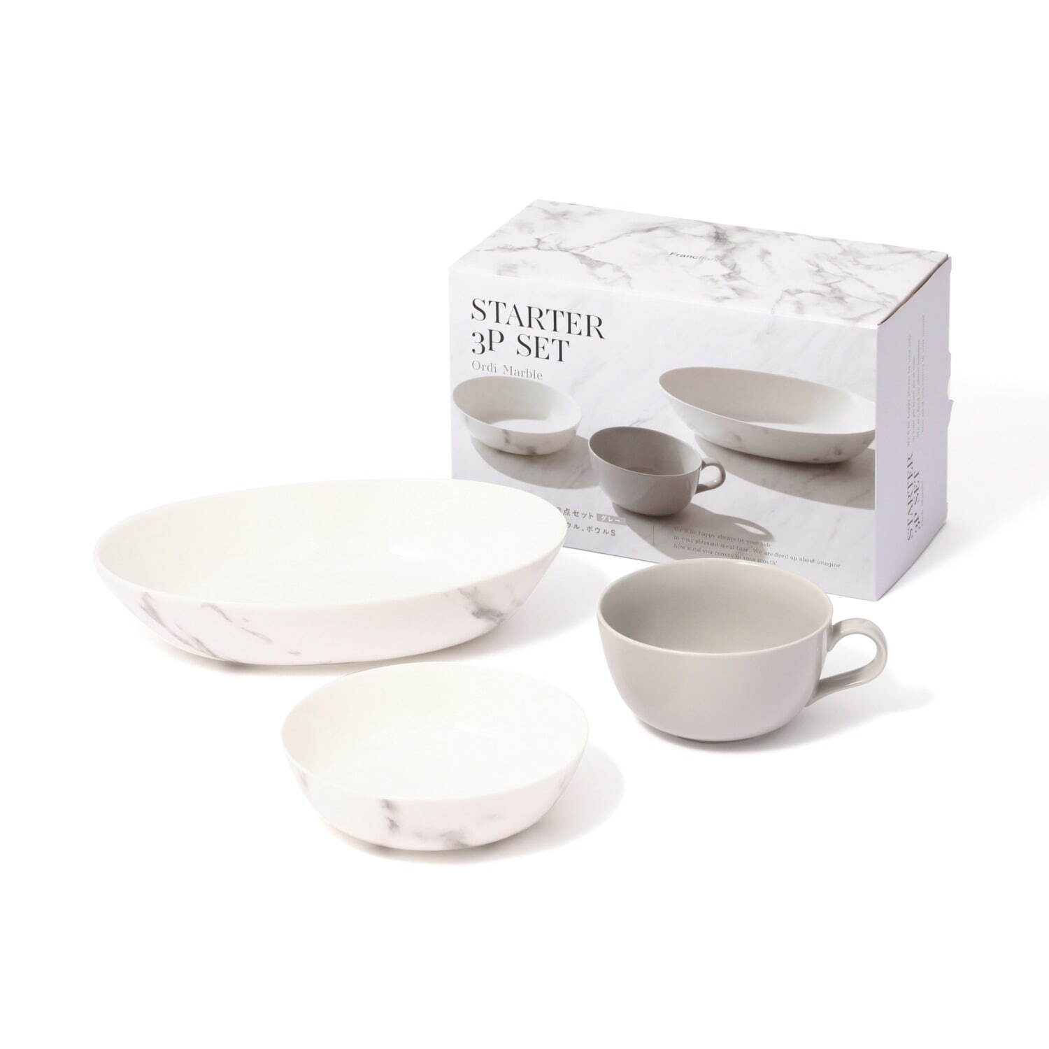 フランフラン24年春“たっぷりフリル”のルームシューズ＆フリル付き寝具、マーブル模様の食器セットも｜写真68