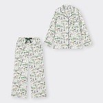 GU×ニューヨークボタニカルガーデンのルームウェア、植物図鑑のような花柄パジャマや花を描いた靴下｜写真3