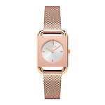 フルラのスクエア型ウィメンズ腕時計、ゴールドメッシュベルト＆イタリア産レザーベルトの2モデル｜写真2