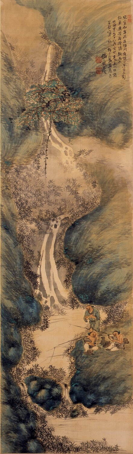 富岡鉄斎 《高士肥遯図》 1889年 54歳 碧南市藤井達吉現代美術館蔵 ［第1～2期展示］