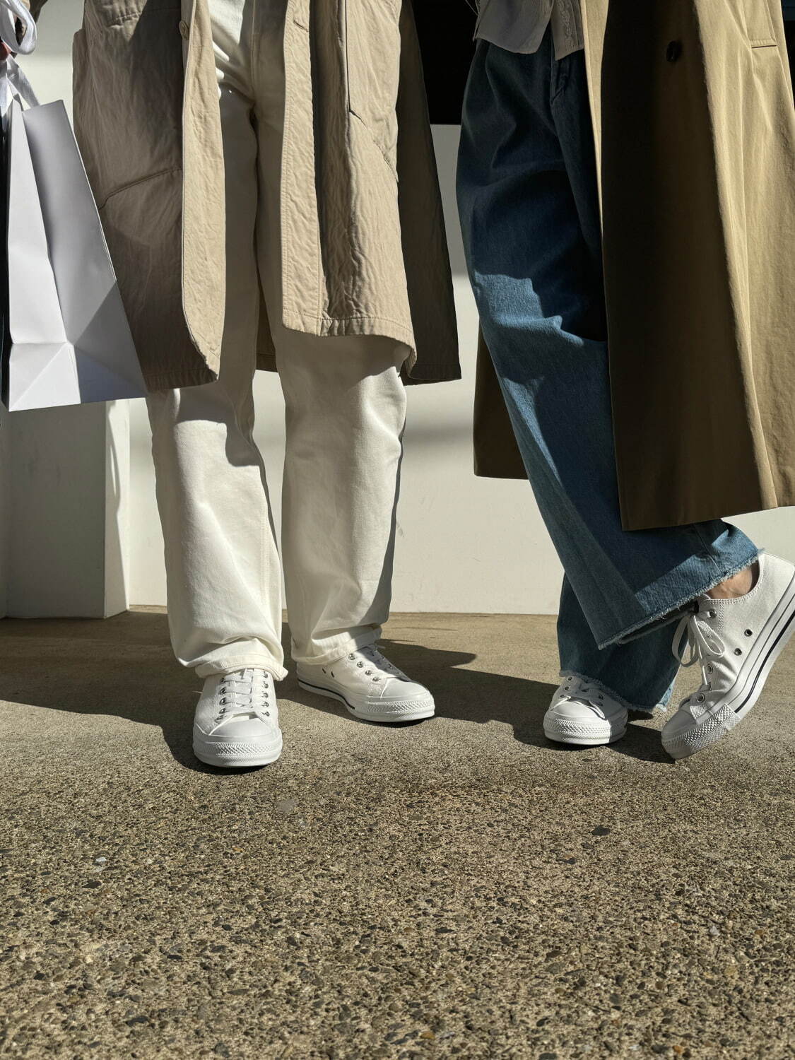 CONVERSE All Star ホワイト　メルローズ コラボ24.5新品 コンバース×メルローズの「オールスター アール」白スニーカー