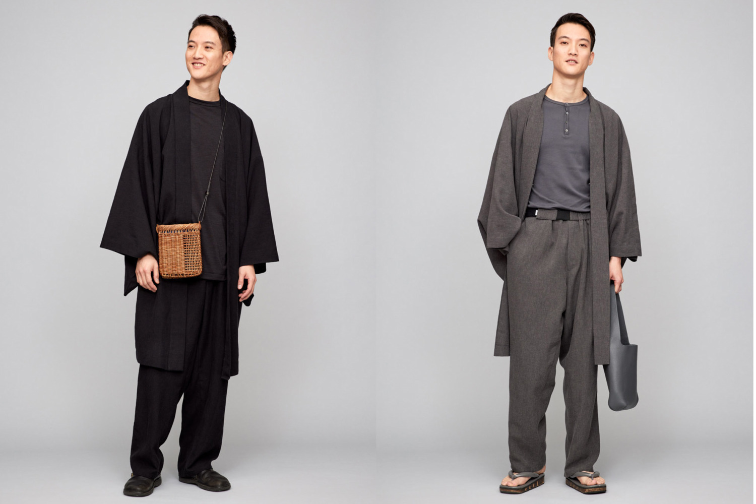 Y. & SONS×グラフペーパー24年春夏新作、リネン混素材の「シェフパンツ」や“帯要らず”きもの