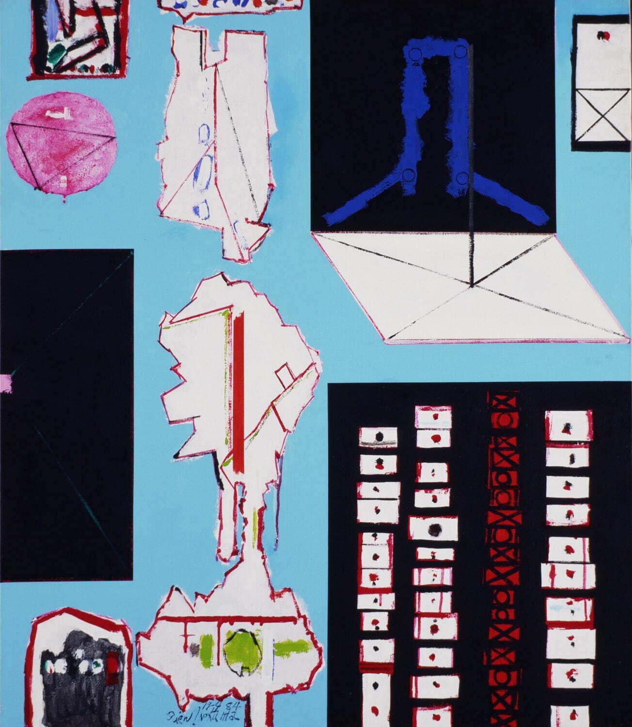 猪熊弦一郎 《アリゾナ通信》 1984年 丸亀市猪熊弦一郎現代美術館蔵 ©公益財団法人ミモカ美術振興財団