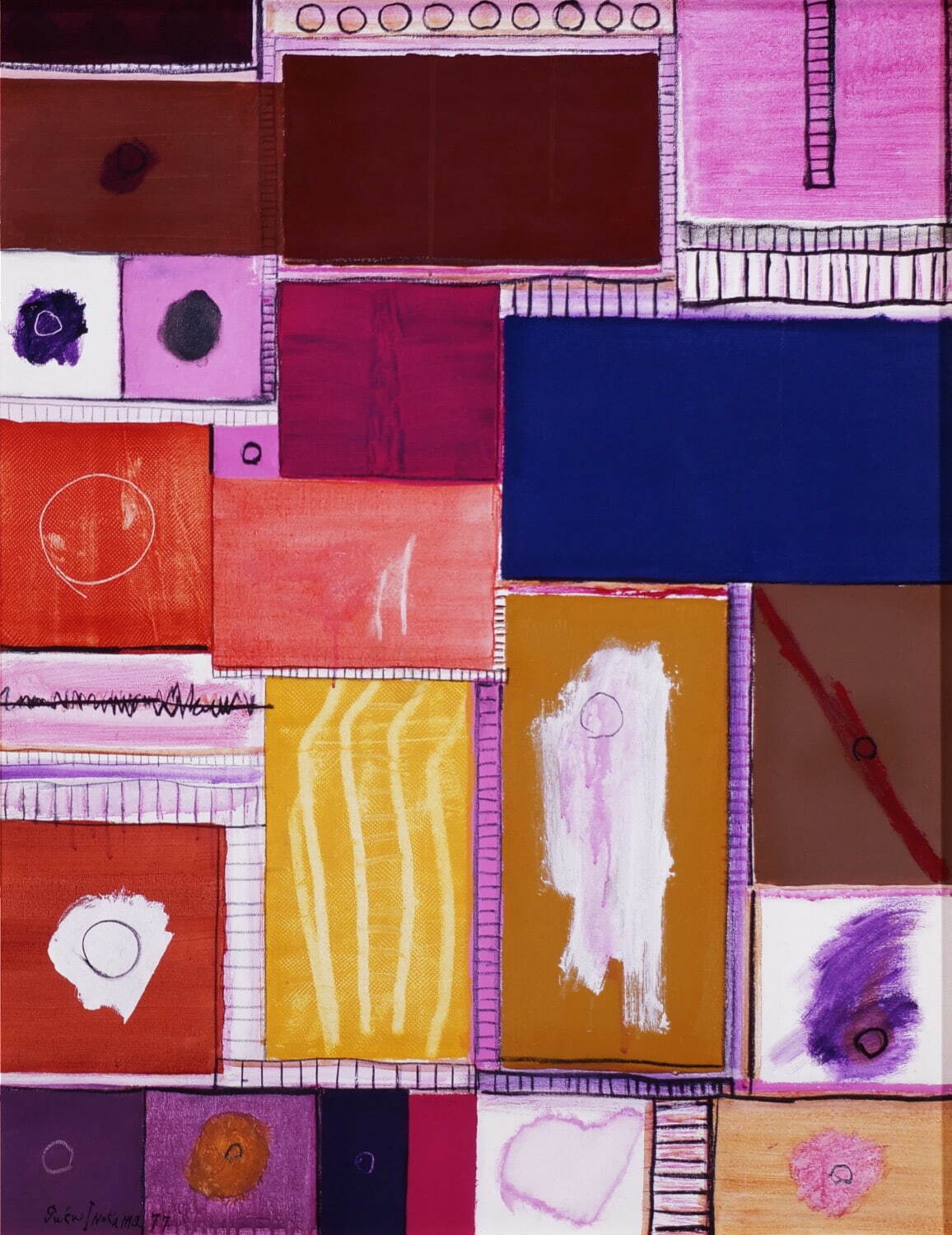 猪熊弦一郎 《青の角》 1977年 丸亀市猪熊弦一郎現代美術館蔵 ©公益財団法人ミモカ美術振興財団