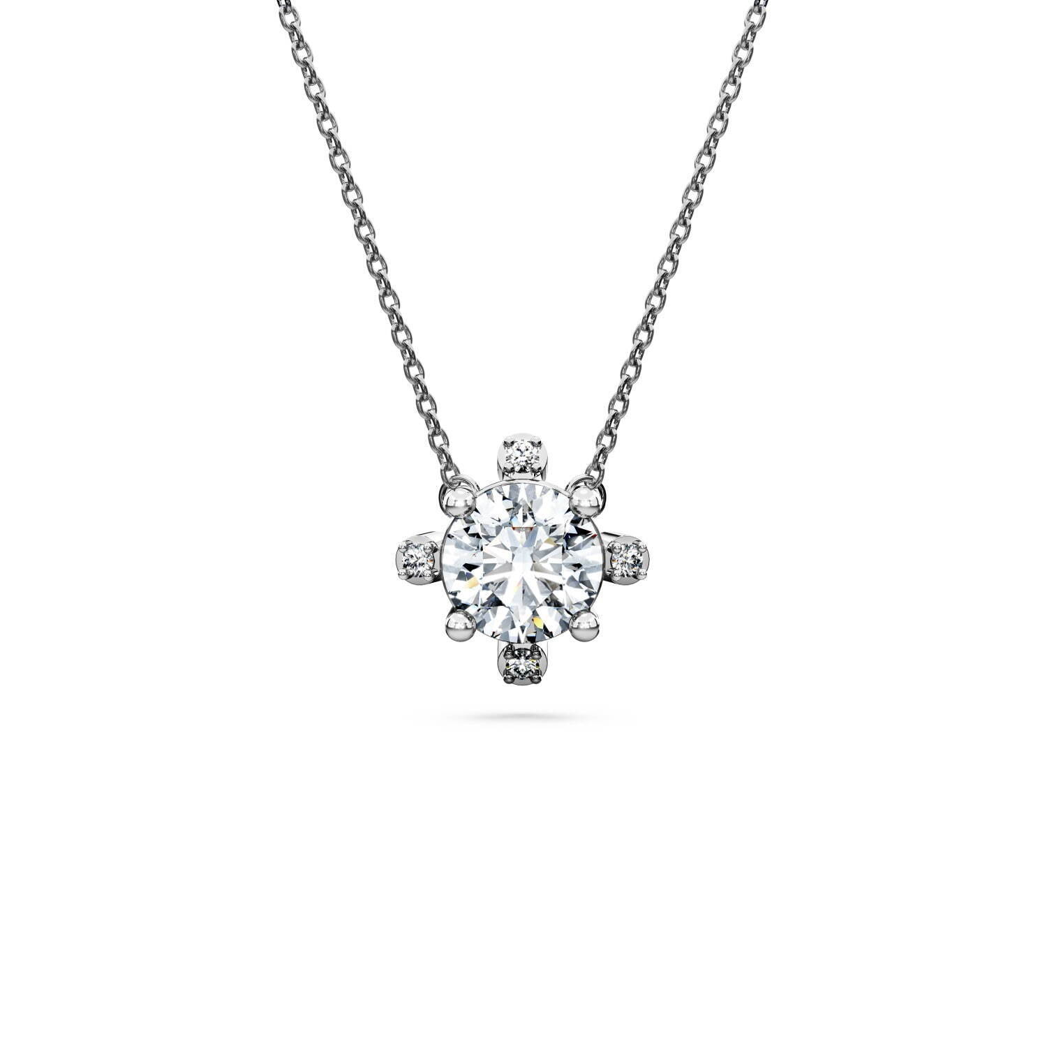 スワロフスキーの“100%ダイヤモンド”ジュエリー、幾何学的に連なるネックレス＆煌めくリングなど｜写真2