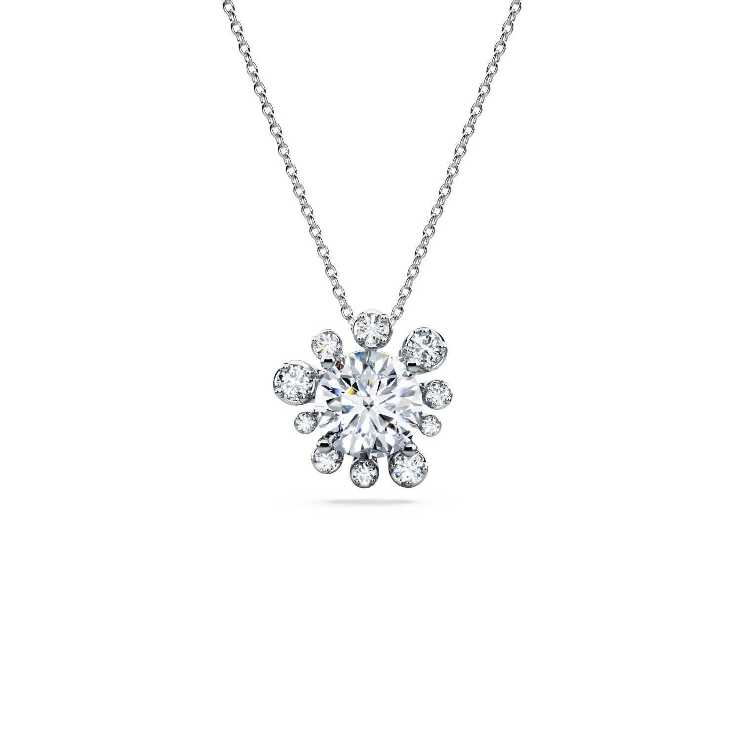 スワロフスキーの“100%ダイヤモンド”ジュエリー、幾何学的に連なるネックレス＆煌めくリングなど｜写真3