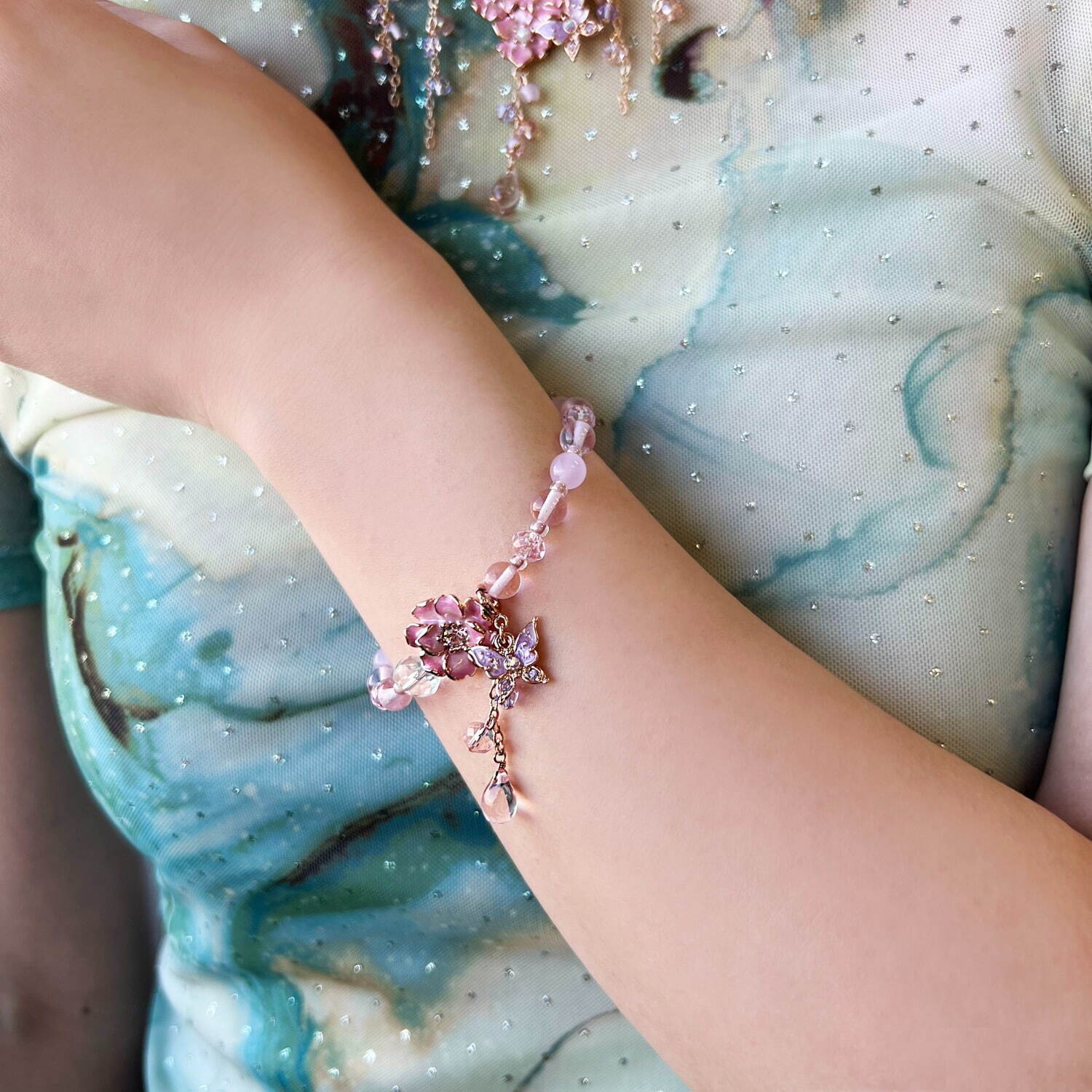 【ANNA SUI 】アナスイ 八重桜モチーフ ネックレス 八重桜モチーフ ネックレス | アナ スイ(ANNA SUI) | マルイ