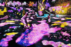 「チームラボフォレスト 福岡」デジタルアートが春仕様に、“歩くと桜が散る”展示など