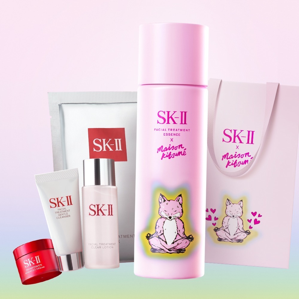 SK-II×メゾン キツネ 2024年春スキンケアキット 12,650円(編集部調べ)＜数量限定＞