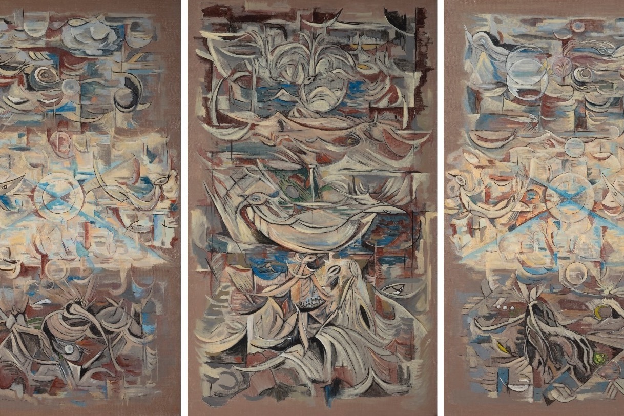 福岡の洋画家・尾花成春の展覧会が久留米市美術館で - “筑後川”シリーズなど、初期〜晩年の絵画を紹介