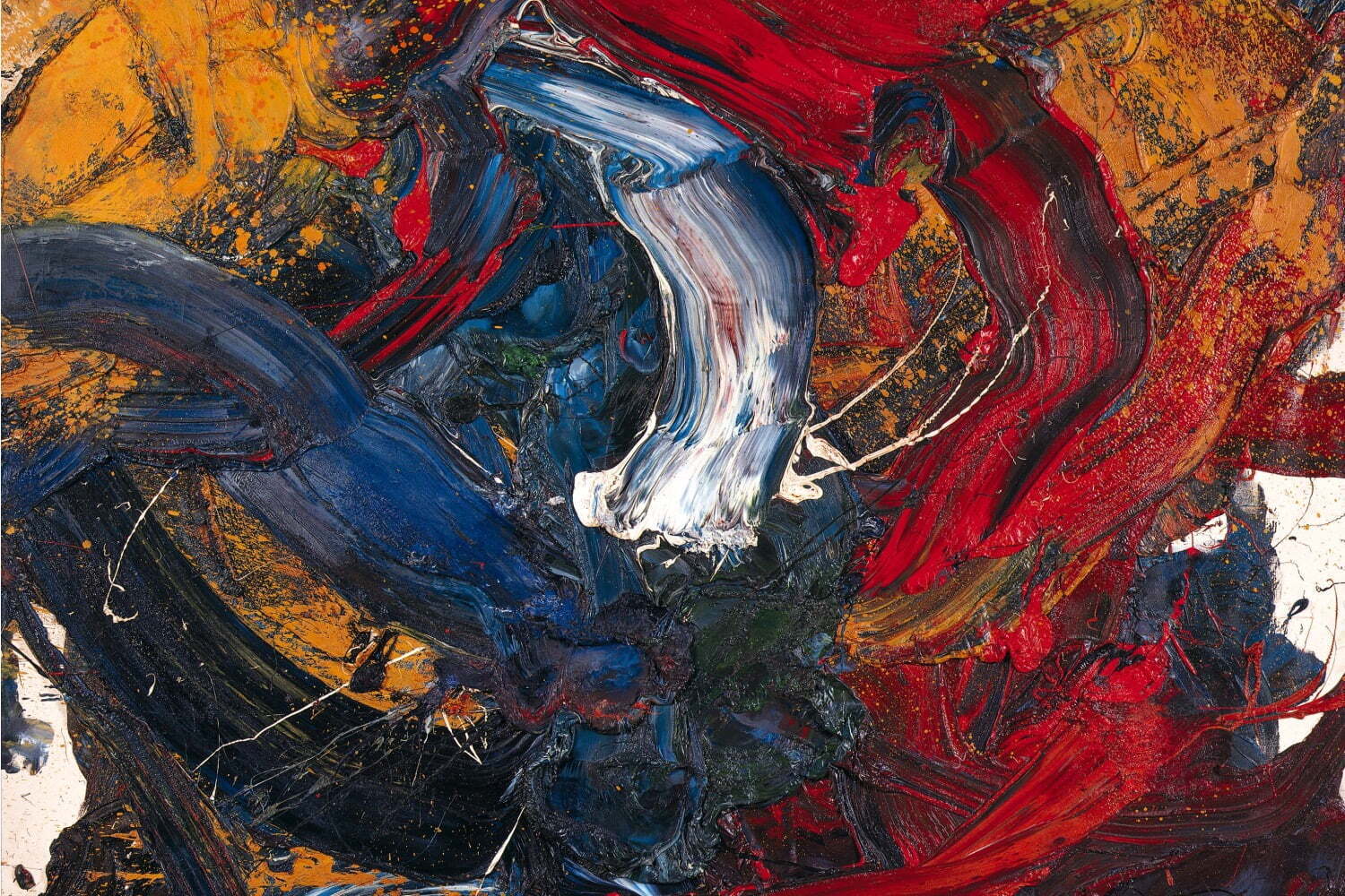 兵庫県立美術館のコレクション展、“フット・ペインティング”を手がけた白髪一雄を特集展示