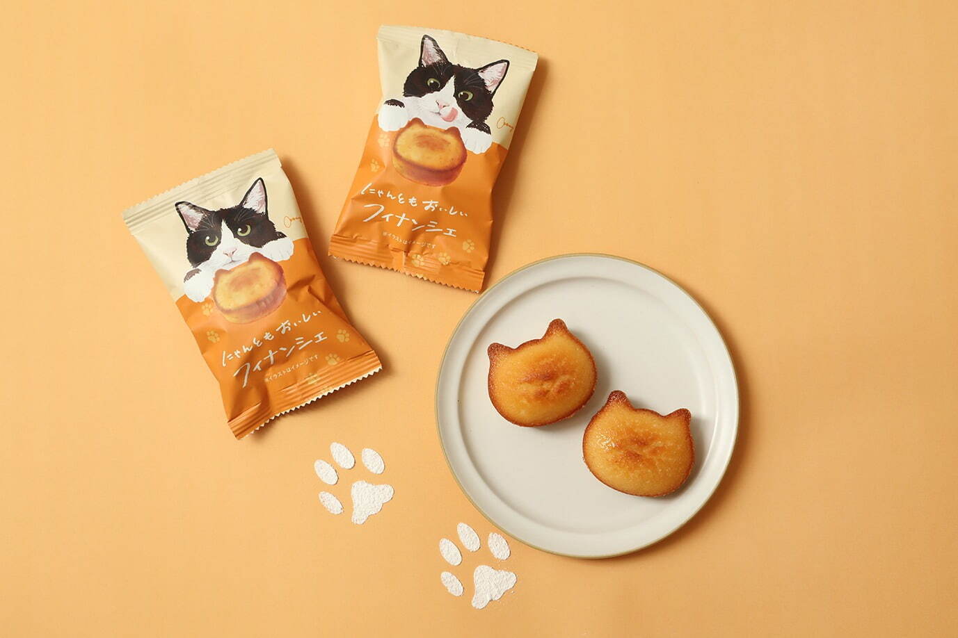【500円引きクーポン】 にゃんともおいしい”ねこ型いちごブラウニー＆しっとり 絵画
