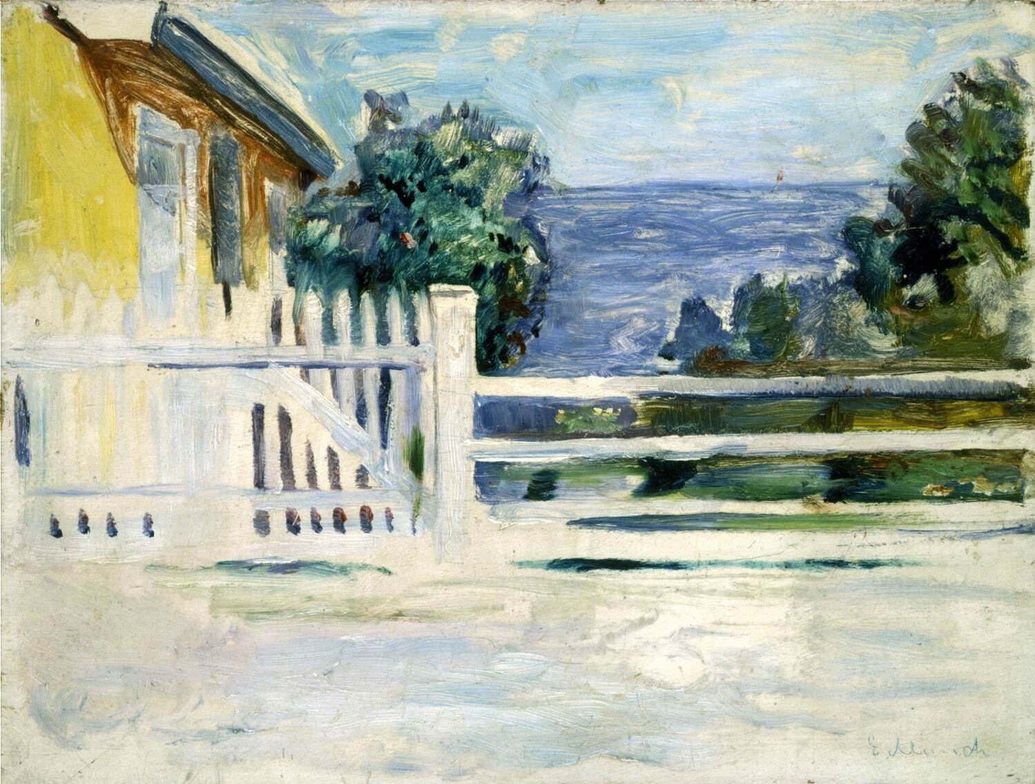 エドヴァルト・ムンク 《オースゴールストランの夏》 1889年頃 群馬県立近代美術館蔵