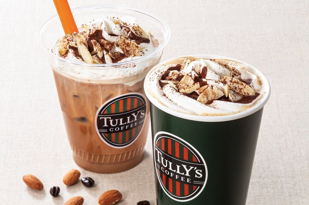 タリーズコーヒー初、アーモンドミルクを使った限定ラテ＆桃と杏のミルクティー
