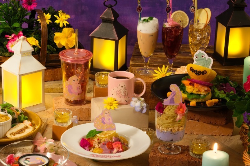 パスタ｜『塔の上のラプンツェル』コラボカフェが東京・大阪・名古屋に、「輝く未来」着想メニュー＆グッズ