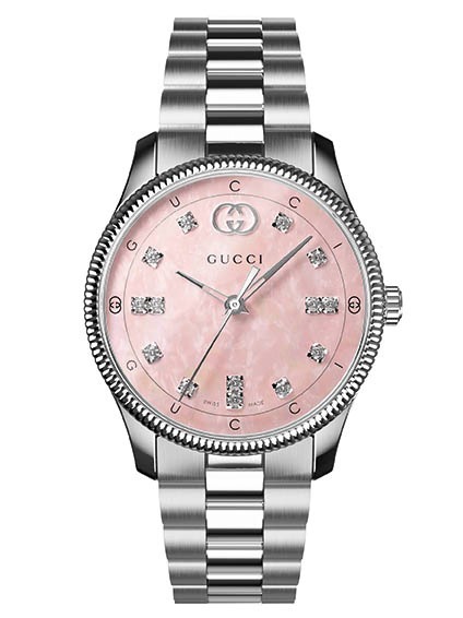 GUCCI ピンクダイヤル 時計 2年保証】グッチ GUCCI 時計 レディース 25MM クォーツ ピンク
