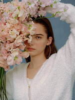 ジェラート ピケ24年春“淡いピンク”の桜ルームウェア、桜舞うニットカーデやふんわりブラウス｜写真4