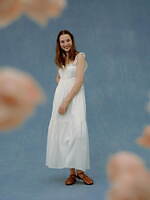 ジェラート ピケ24年春“淡いピンク”の桜ルームウェア、桜舞うニットカーデやふんわりブラウス｜写真5