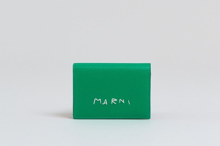 マルニ24年春夏レディース財布 -“ロゴステッチ”入りミニ財布