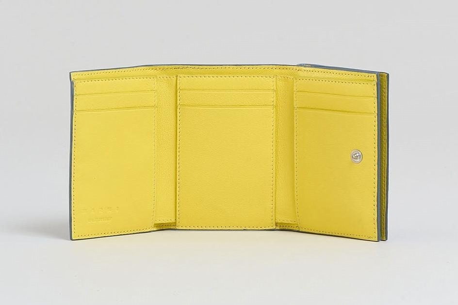 マルニ24年春夏レディース財布 -“ロゴステッチ”入りミニ財布