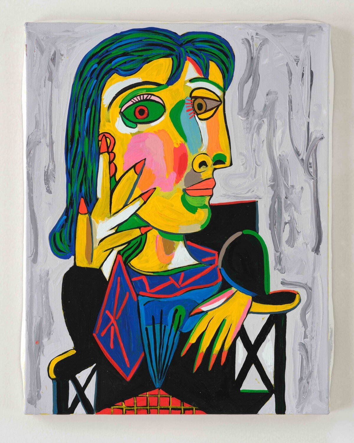 田名網敬一 《ピカソ母子像の悦楽 No.005》 2020/2021年 アクリル絵具／カンヴァス 41×31.8×2cm ©Keiichi Tanaami / Courtesy of Nanzuka