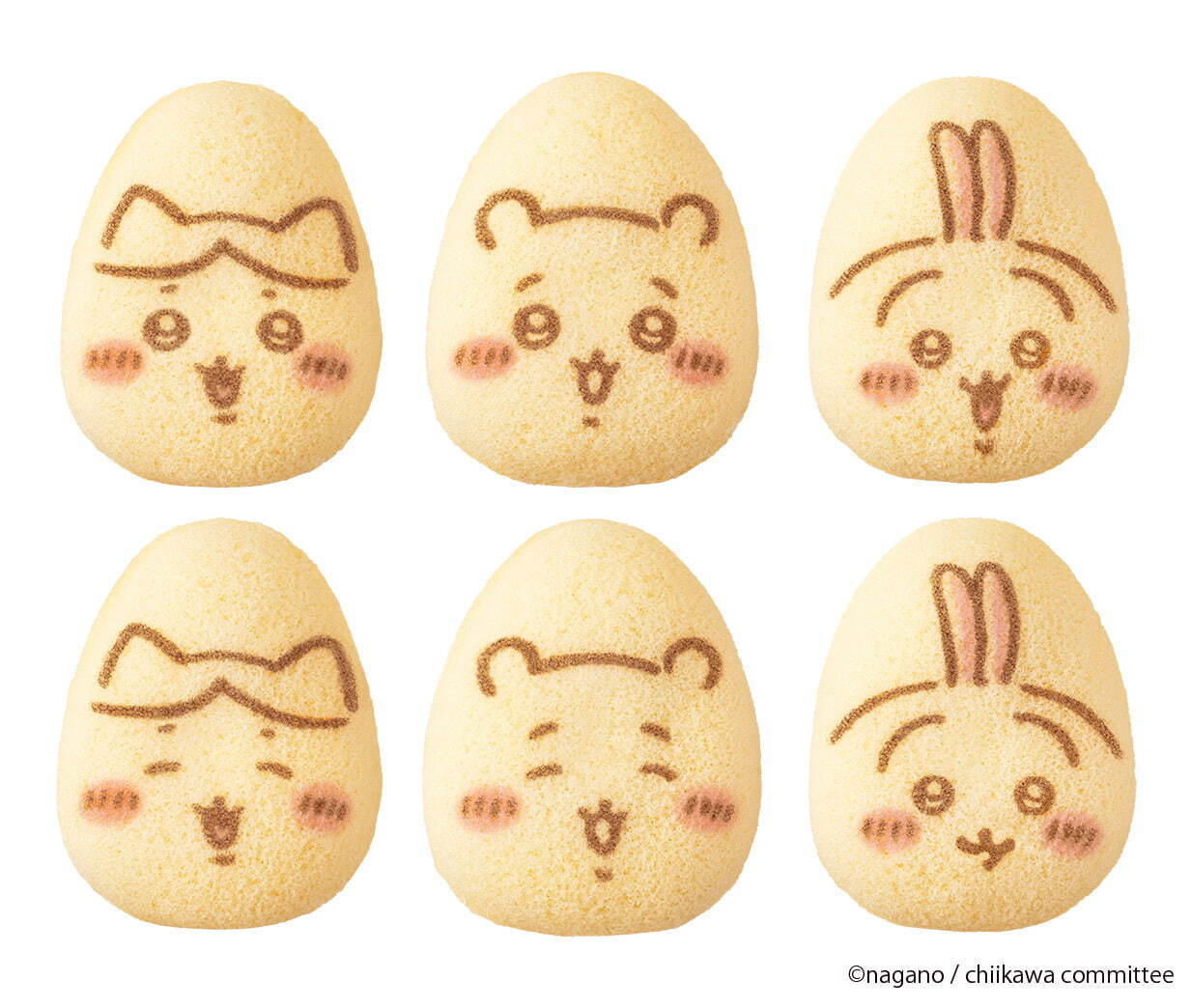 ちいかわ×東京ばな奈“にっこりハチワレ”など6種の絵柄、キャラメルとろけるバナナプリンケーキ味で｜写真5