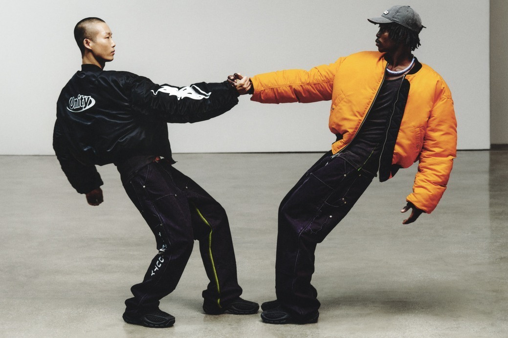 H2 Heron Prestonコラボ レザースタジャン M 新品未使用 新品】H2 HERON PRESTON H&M レザースタジャン - メルカリ