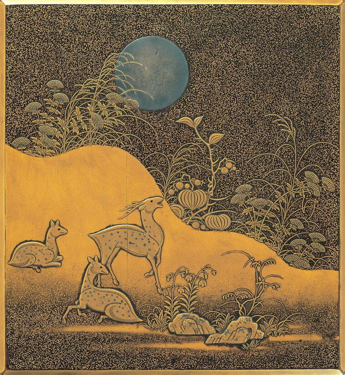 重要文化財 《春日山蒔絵硯箱》 日本・室町時代 15世紀 根津美術館蔵