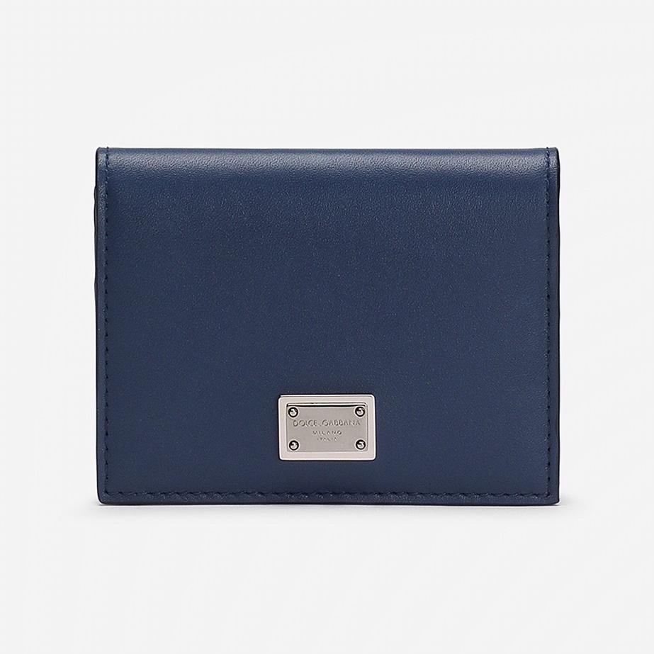 DOLCE&GABBANA ロゴプレート フレンチフラップ ウォレット*緑色 ドルチェ＆ガッバーナ」のウォレット＆カードケースに日本限定
